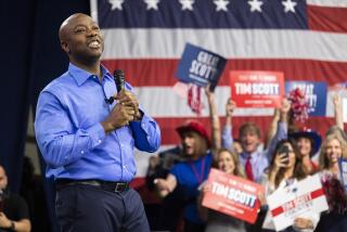 Republican presidential candidate Tim Scott delivers his speech announcing his candidacy for president of the United States on the campus of Charleston Southern University in North Charleston, S.C., Monday, May 22, 2023. (AP Photo/Mic Smith)