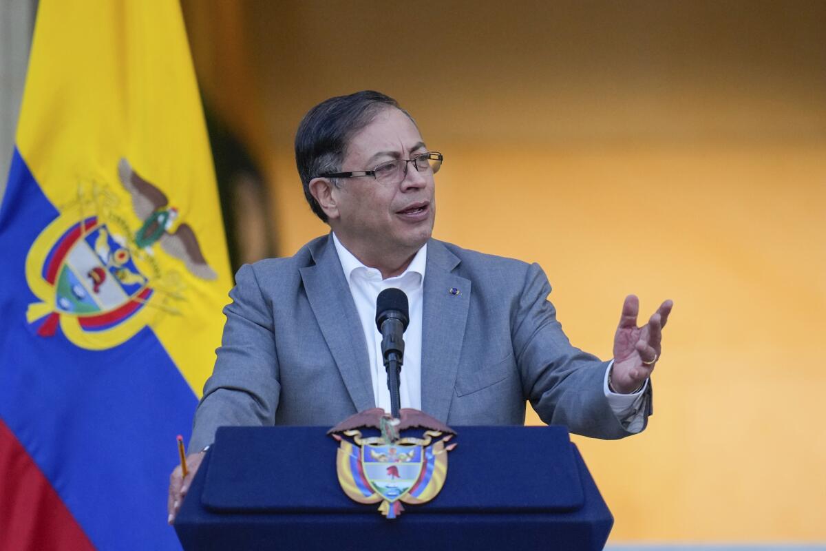 ARCHIVO - El presidente colombiano, Gustavo Petro.