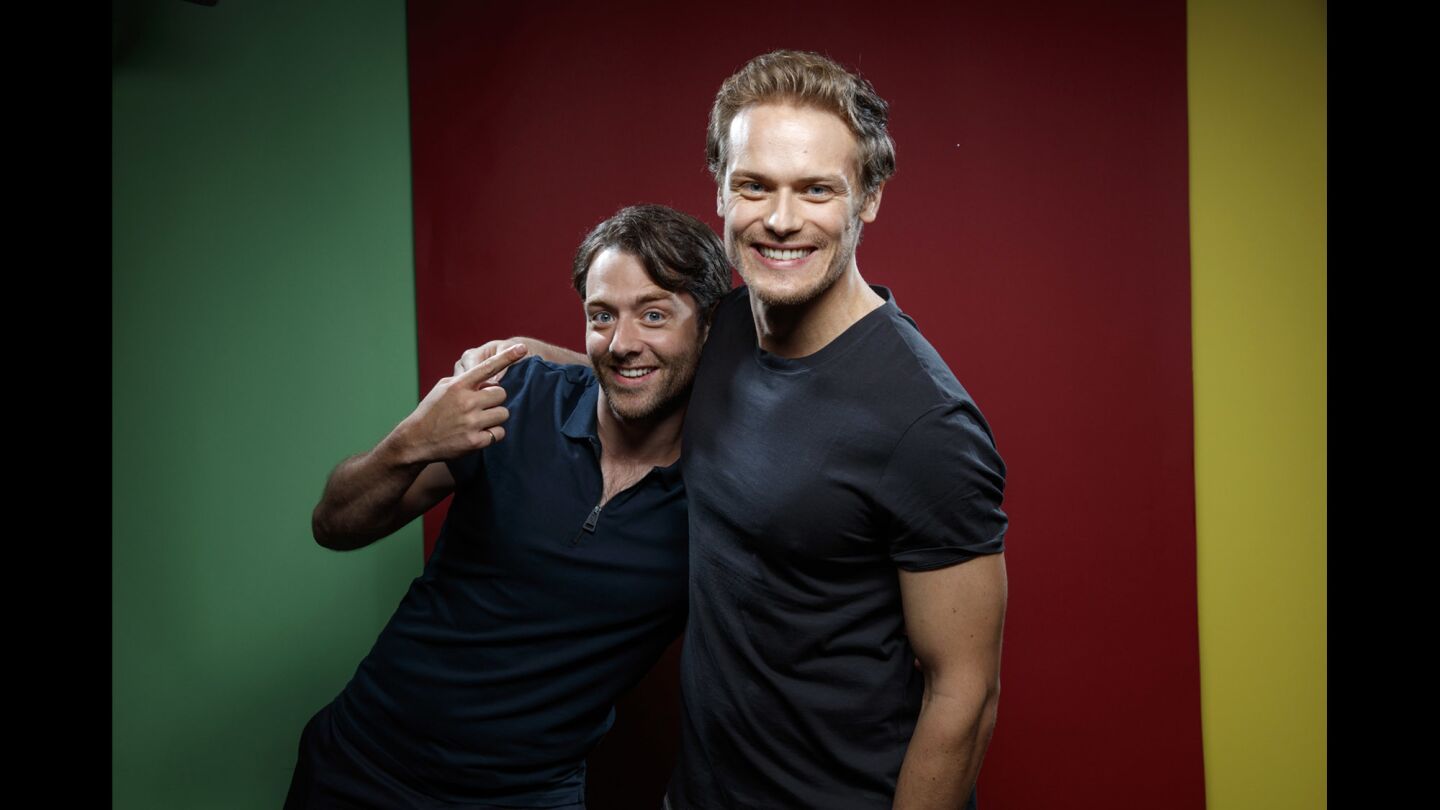 Richard Rankin and Sam Heughan, from the television series "Outlander."