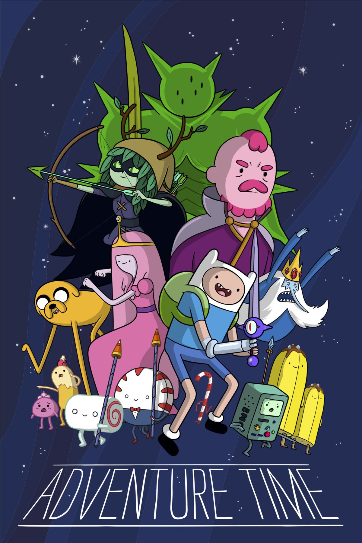 A promotional image for the series finale of "Adventure Time" on Cartoon Network.