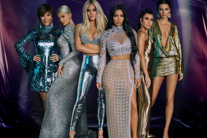 Kris Jenner, left, Kylie Jenner, Khloe Kardashian, Kim Kardashian, Kourtney Kardashian, and Kendell Jenner 