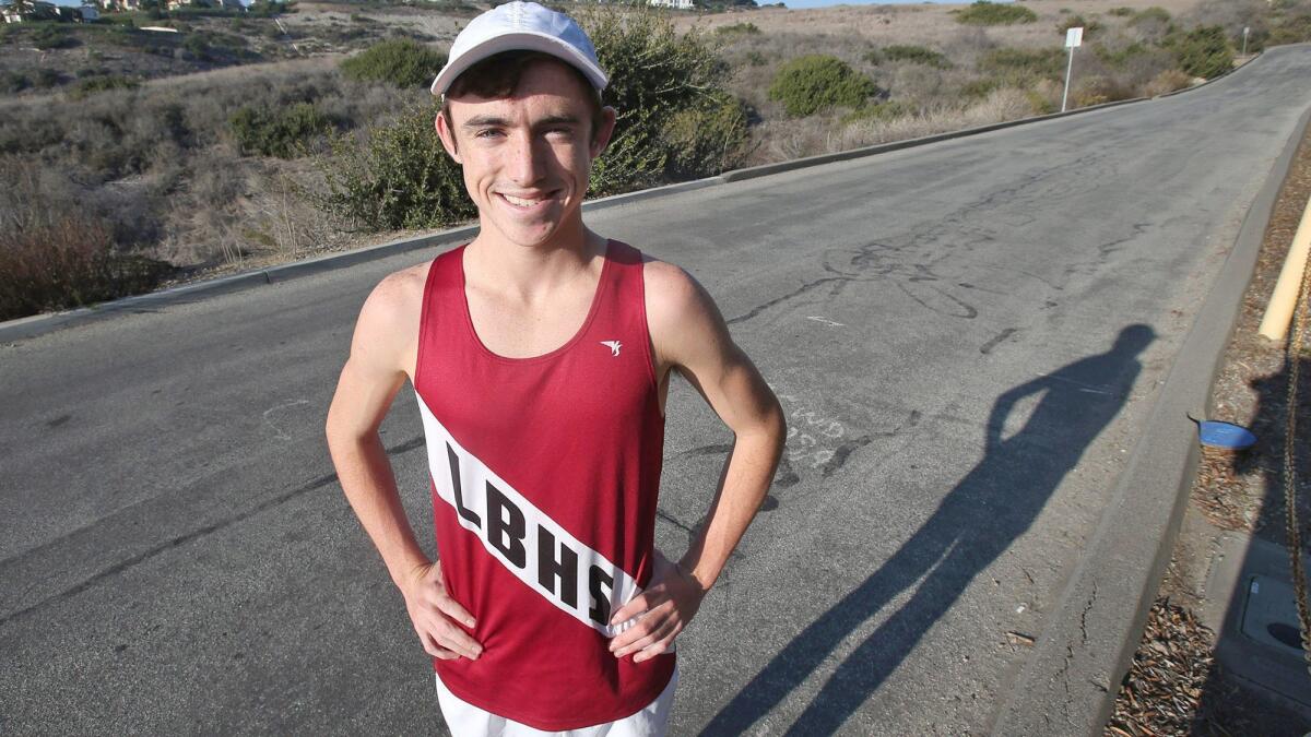 Laguna Beach High senior Ryan Smithers, who won the CIF Southern Section Division 4 cross-country race with a time of 14:46.1. He also led his team to the Division 4 team title.