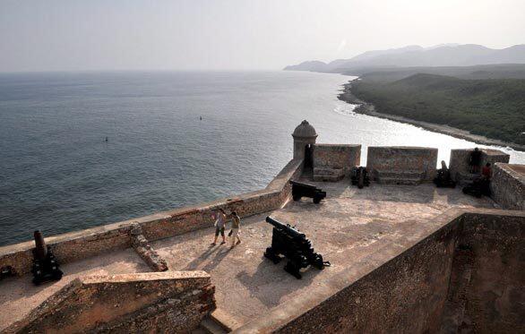 San Pedro de la Roca Castle, located on the Caribbean, close to Sierra Maestra in Santiago de Cuba, Cuba.