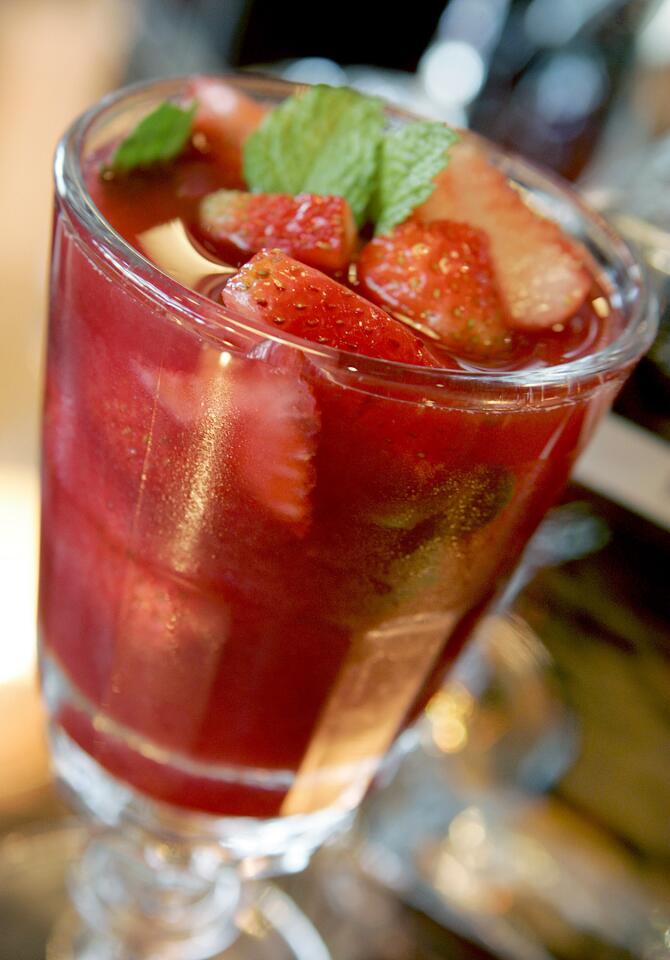 STRAWBERRY FIELDS FOREVER: Balsamic vinegar and Grand Marnier add layers of flavor to the strawberry sangria adapted from bar chef Albert Trummer at Fraîche. Click here for the recipe. RELATED: More L.A. Times drink recipes Recipes from the L.A. Times' Test Kitchen at latimes.com/recipes Back to L.A. Times Food