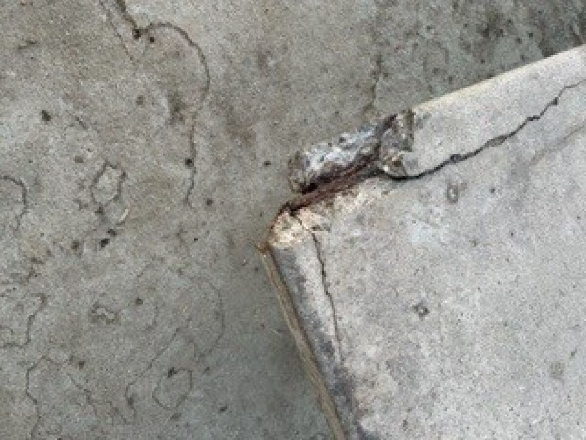 One of the benches shows a lot of wear and tear.