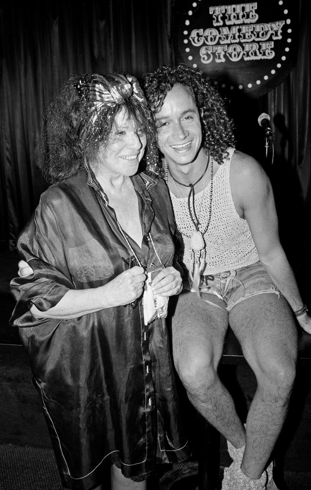  Mitzi Shore with son, Pauly Shore at the Comedy  Store's 20th birthday celebration. 