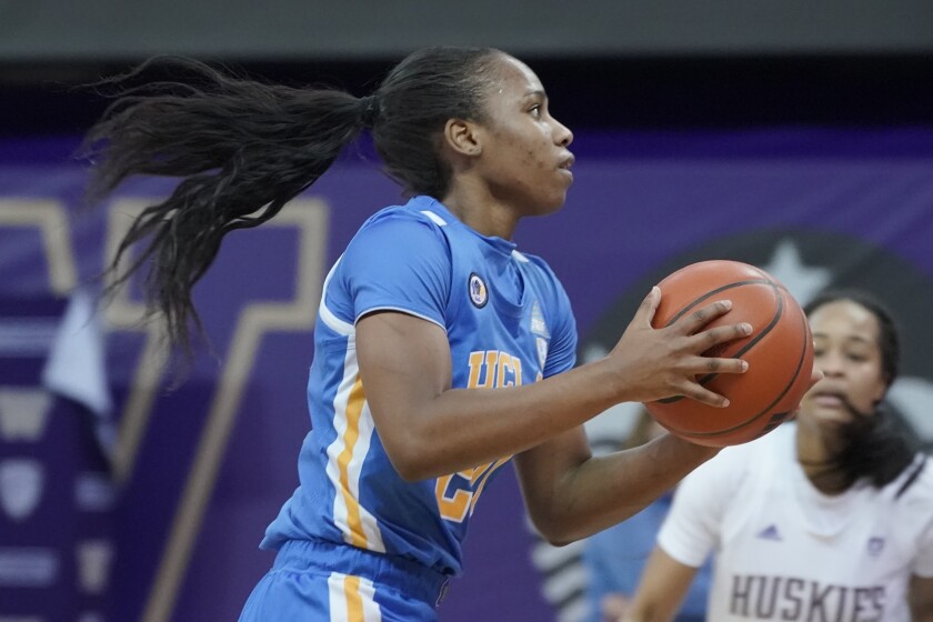 UCLA guard Charisma Osborne plays against Washington on Feb. 7. 
