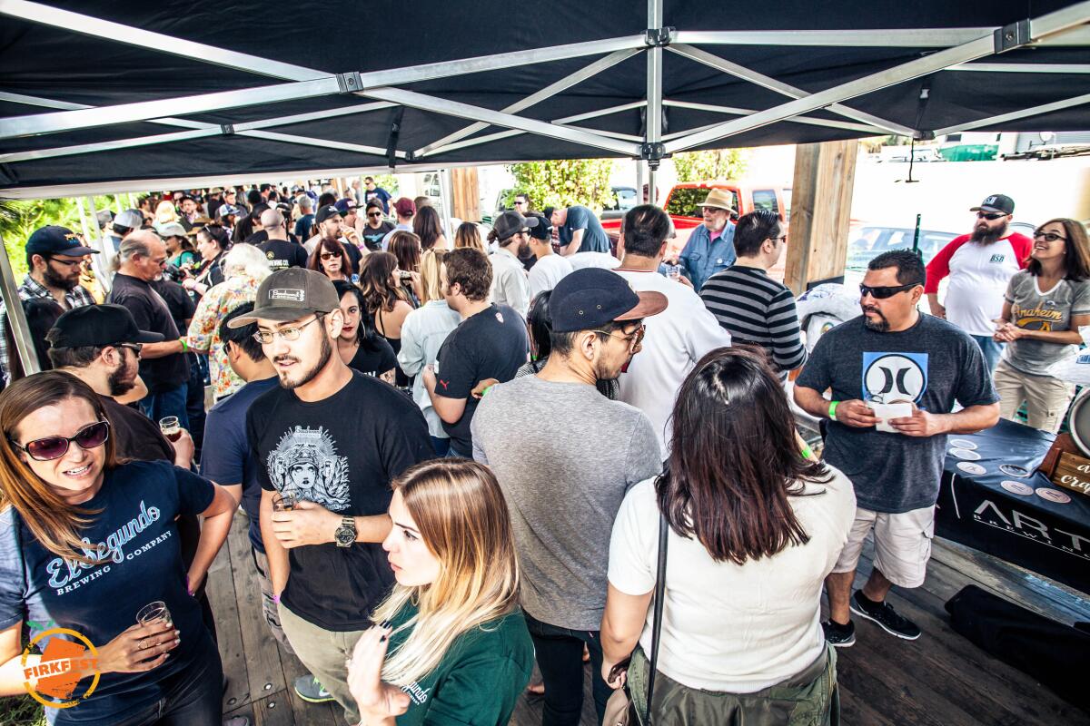 Beer lovers gather at Firkfest in 2018. 