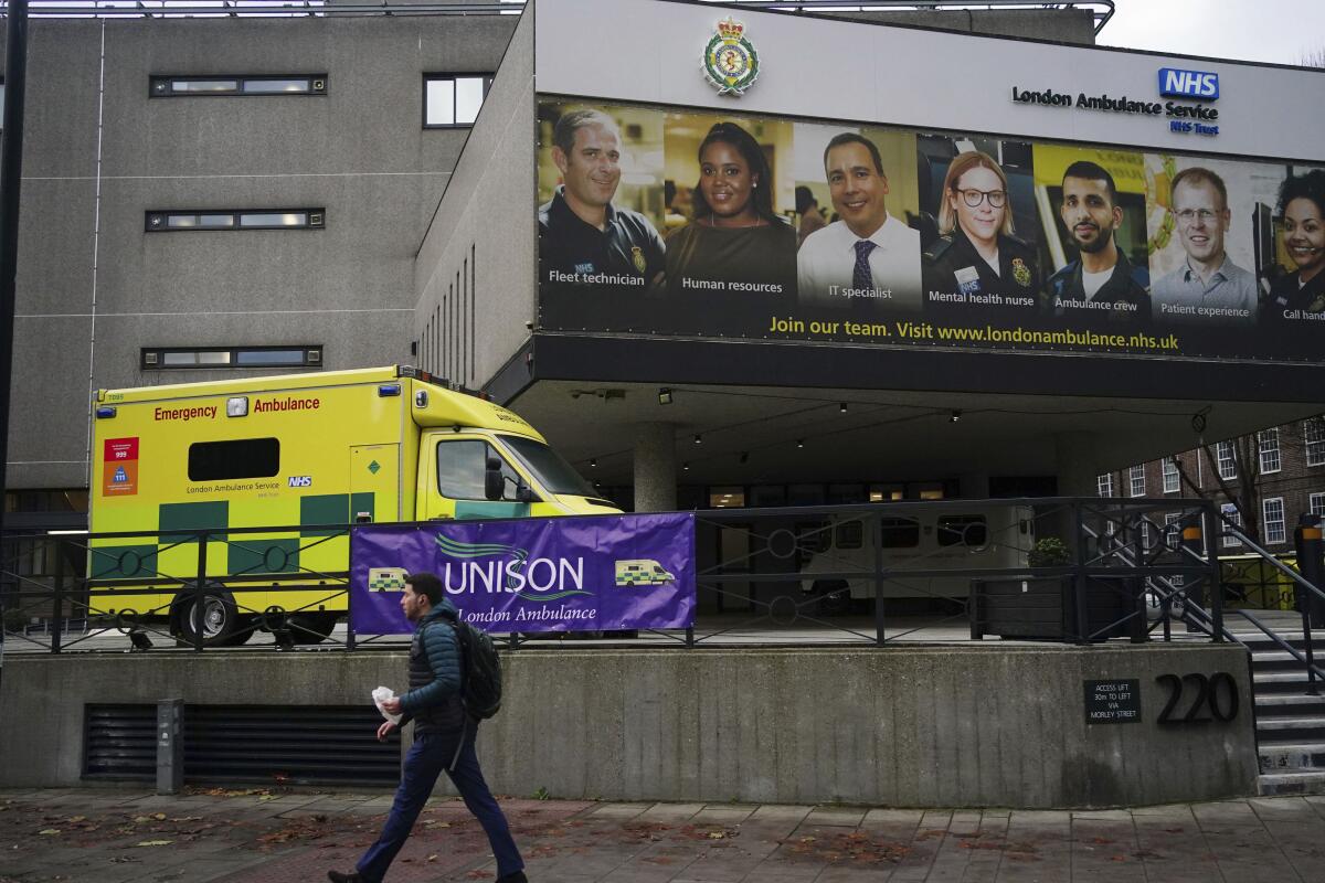 Ambulance station in London