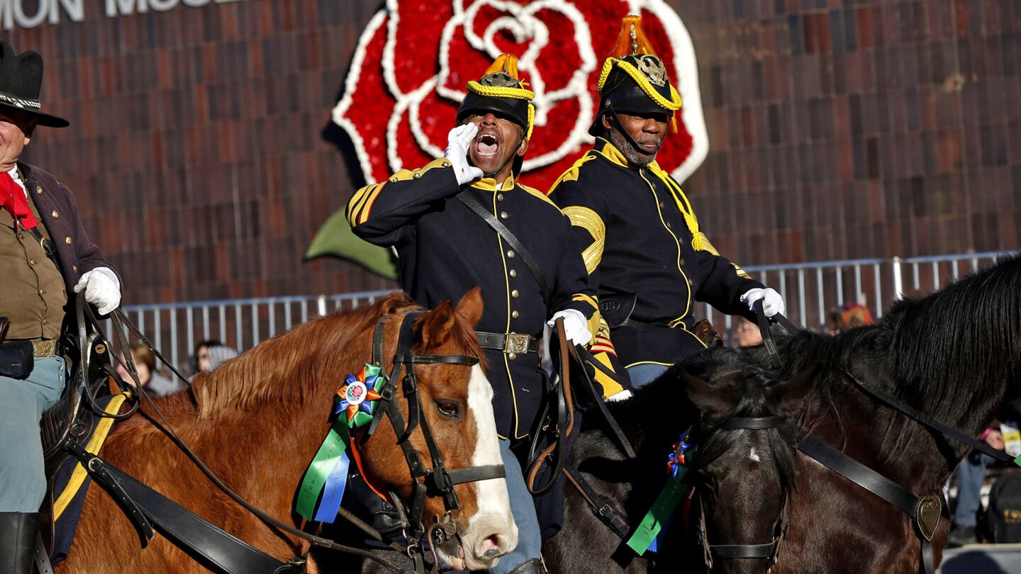 The New Buffalo Soldiers during the 2016 Rose Parade.
