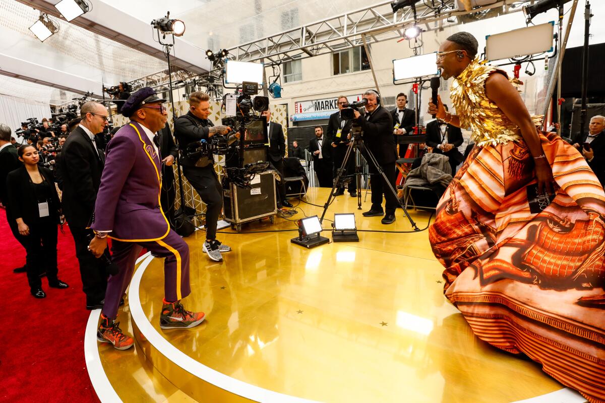 Spike Lee arriving at the 92nd Academy Awards.