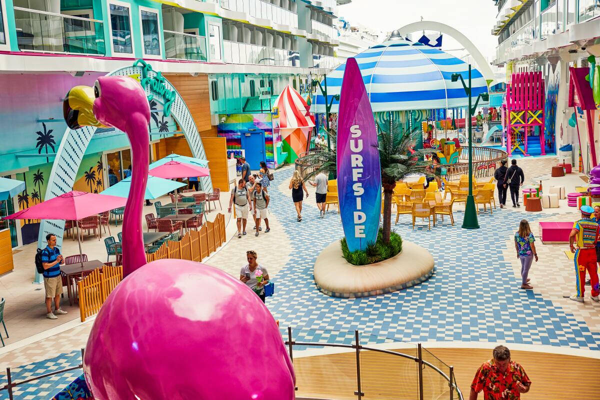 Surfside is the ship’s neighborhood for families, with restaurants, swimming pools and other diversions.