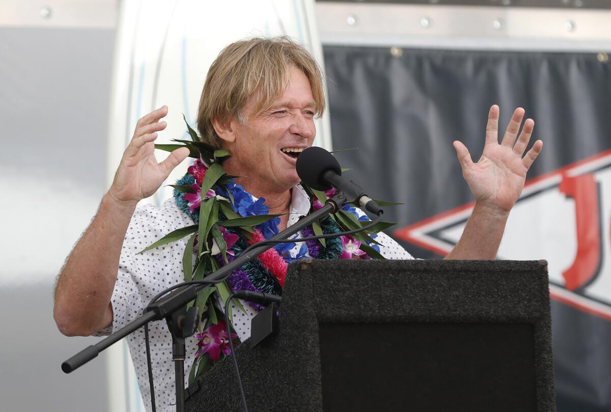 Cheyne Horan talks about the greatest wave he ever surfed during the Surfing Walk of Fame induction ceremony.