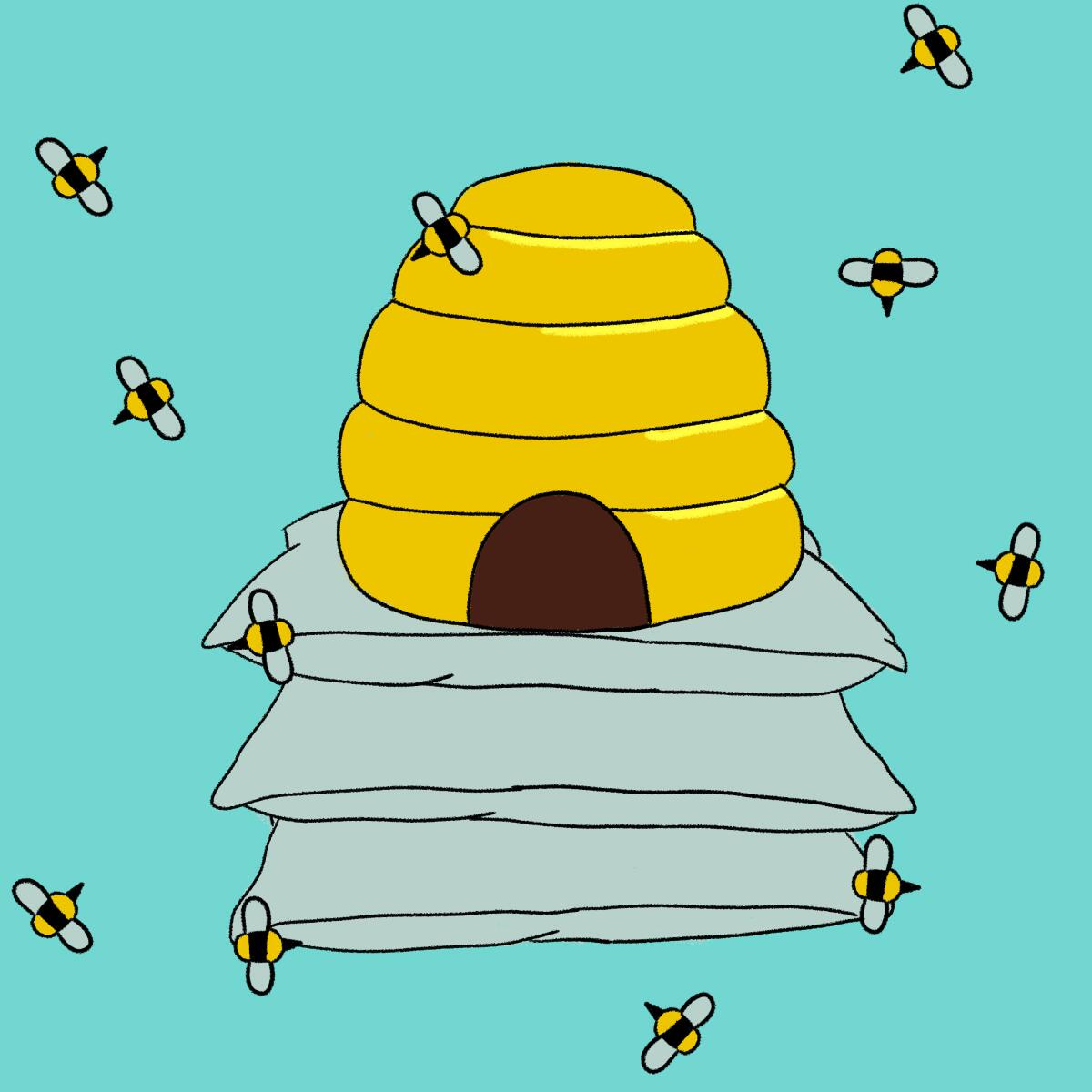 Slovenian bee sleeping method.