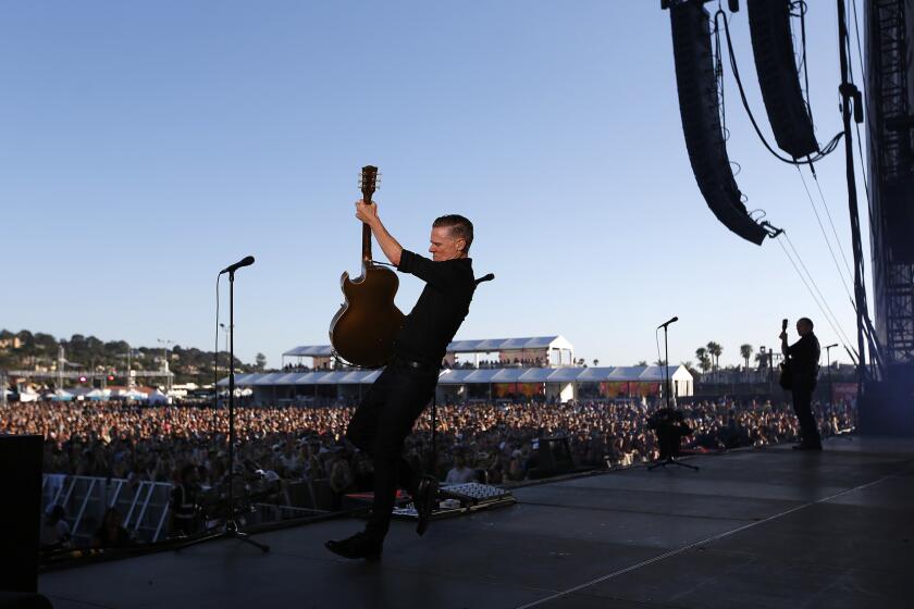 Bryan Adams performs at the Sunset Cliffs stage at KAABOO Del Mar on Saturday, Sept. 14, 2019.