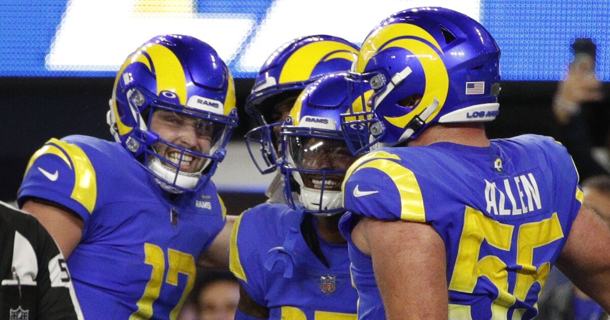 ‘Just like we drew it up’: Baker Mayfield a quick learner in thrilling Rams debut