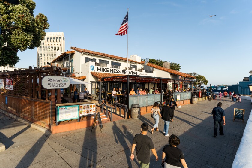 Exterior of Mike Hess Brewing at Seaport Village