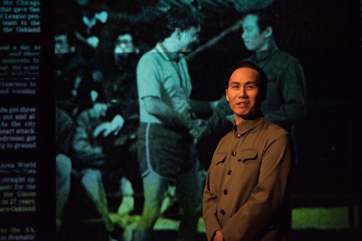 Before directing "The Great Leap" in Pasadena, BD Wong starred in the play in New York, pictured, and San Francisco.