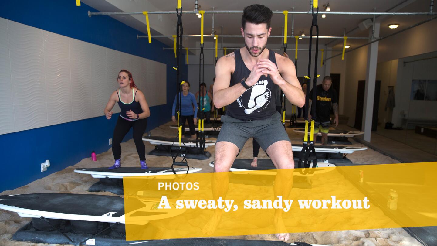 A sandy indoor workout - Los Angeles Times