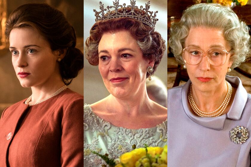 Portraying Queen Elizabeth II on the screen are Claire Foy, Olivia Coleman and Helen Mirren