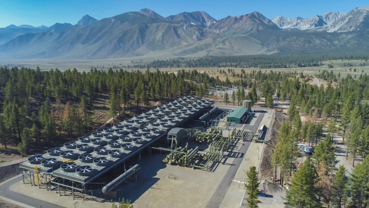 Ormat's Casa Diablo IV geothermal plant, near Mammoth Lakes in California's Mono County.