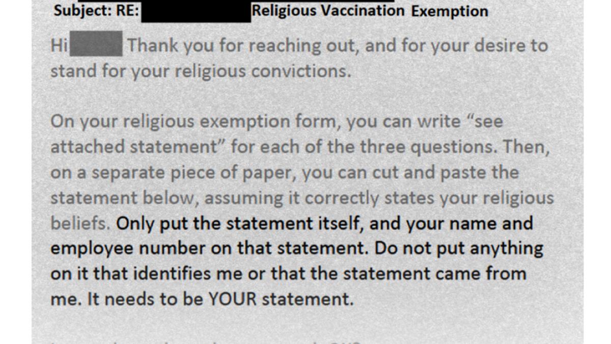 Coronavirus Today: To evade the shot, simply ‘cut and paste’ - Los