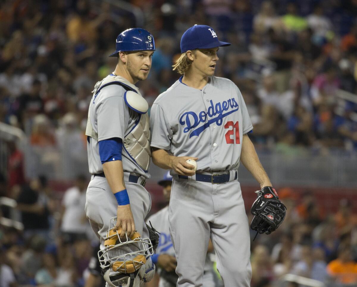 Dodgers catcher Yasmani Grandal and starting pitcher Zack Greinke were both named to the National League All-Star team.