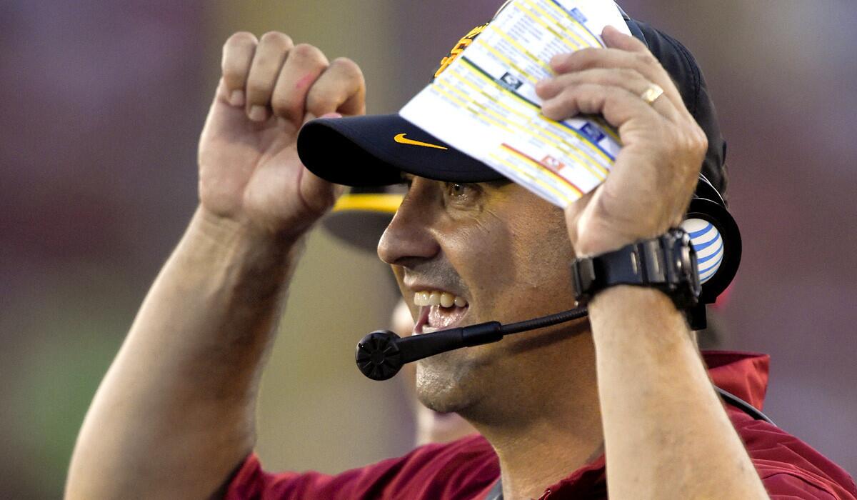 Stanford could once again be tested by the up-tempo offense of USC Coach Steve Sarkisian, who nearly led Washington to an upset of the Cardinal last season.