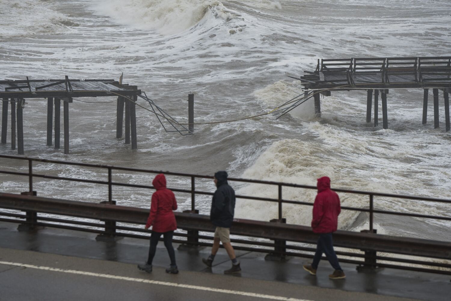 California battered with huge waves up and down the coast