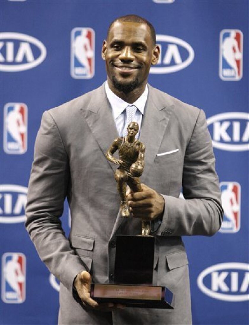 LeBron James wins 3rd NBA MVP award - The San Diego Union-Tribune