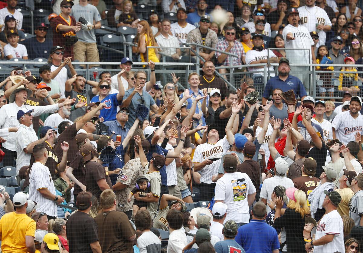 Fans cheer on Arizona Diamondbacks against Los Angeles Dodgers