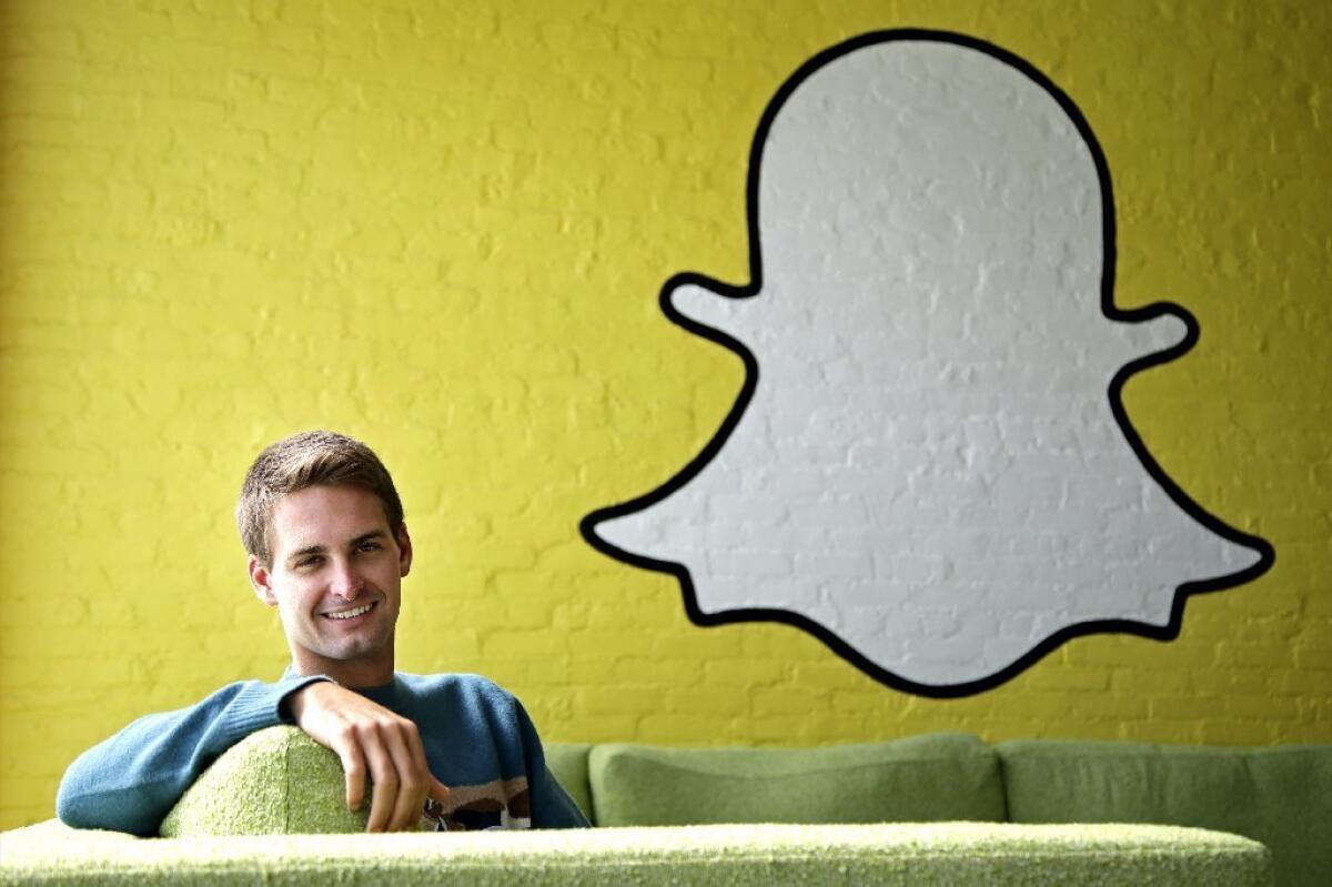 Evan Spiegel is chief executive of Snap Inc.