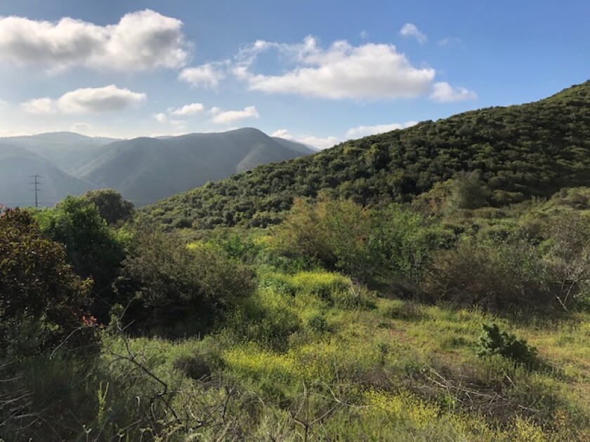 A 103-acre parcel north of Lake Hodges purchased by the San Dieguito River Valley Conservancy