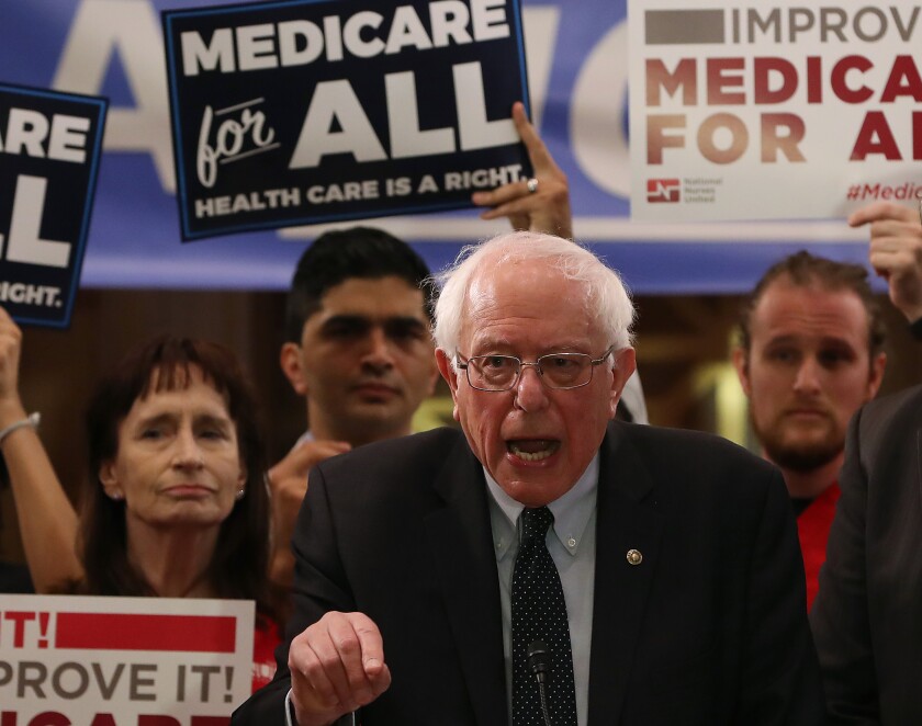 Sen. Bernie Sanders Introduces Medicare For All Act Of 2019