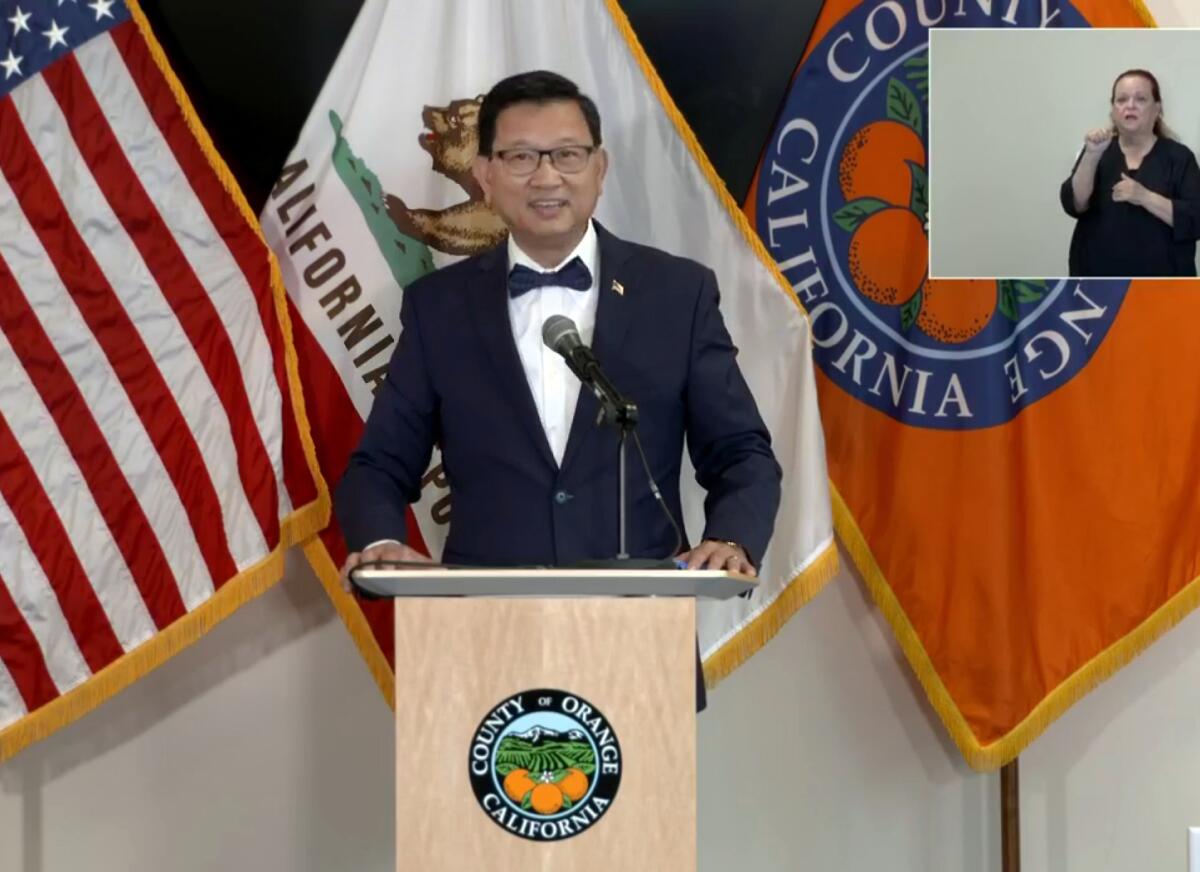 Orange County, California -Orange County Board of Supervisors Chairman Andrew Do sp