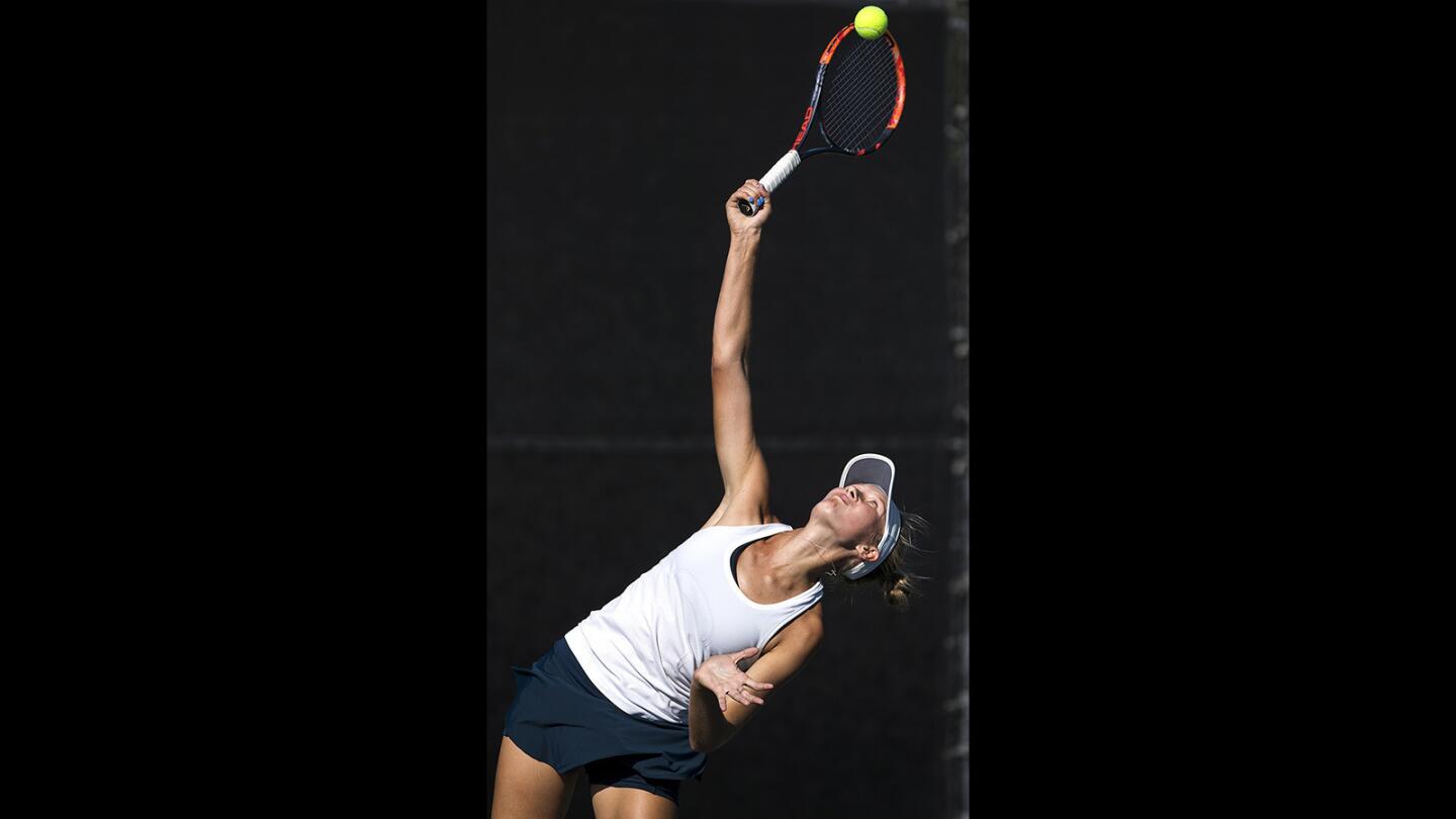 Photo Gallery: Corona del Mar girls' tennis vs. University