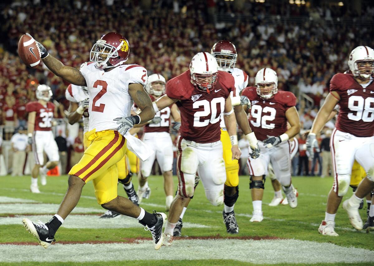 USC's C.J. Gable scores a touchdown against Stanford in 2008.