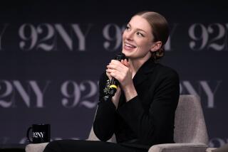 Hunter Schafer from the cast of "The Hunger Games: The Ballad of Songbirds and Snakes" participates in a talk at 92NY on Thursday, Nov. 16, 2023, in New York. (Photo by Charles Sykes/Invision/AP)