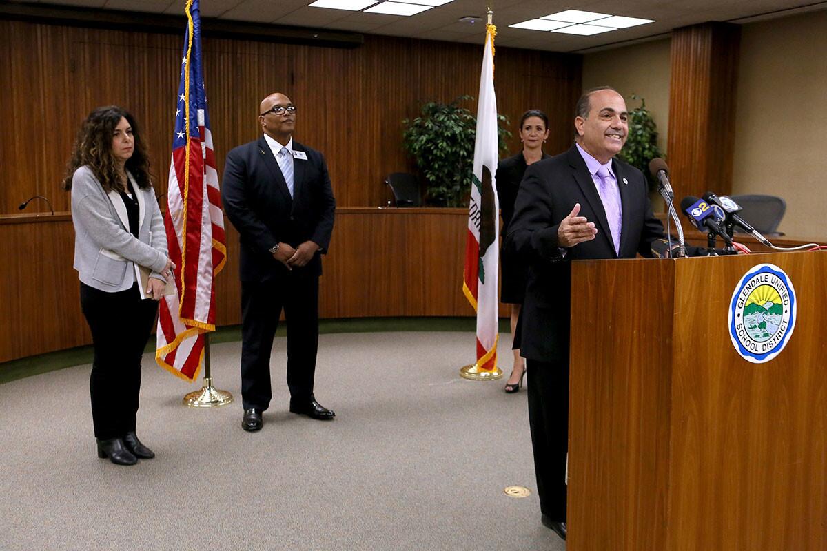 Photo Gallery: GUSD press conference addresses recent fight, football game cancellations at Hoover High