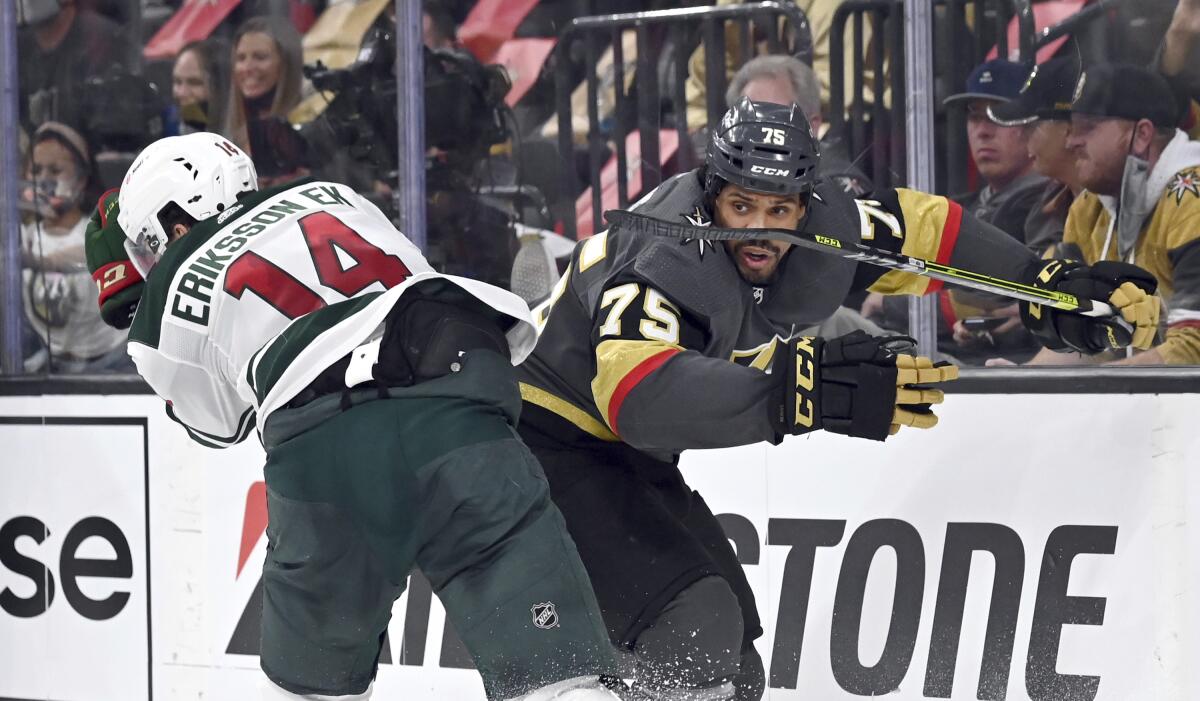 NHL playoffs: Golden Knights' Ryan Reaves suspended for hit to head