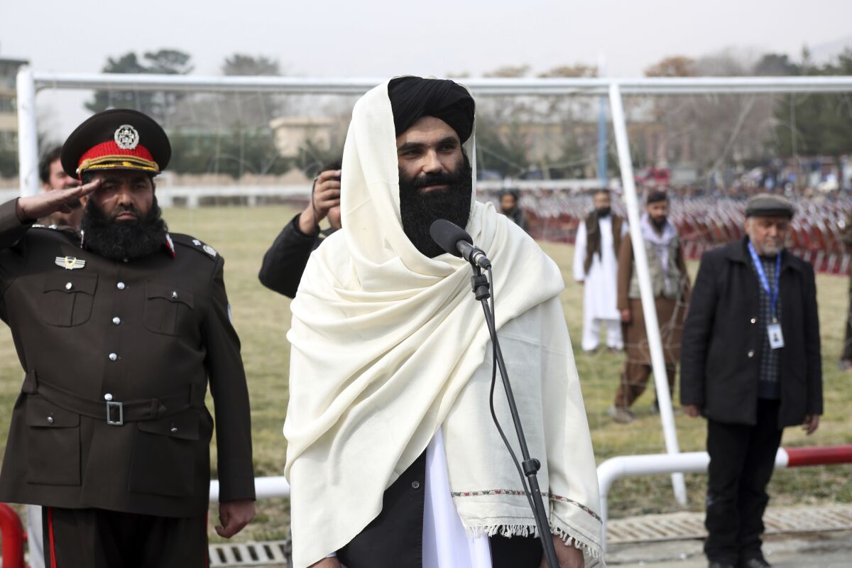 Taliban acting Interior Minister Sirajuddin Haqqani in Kabul