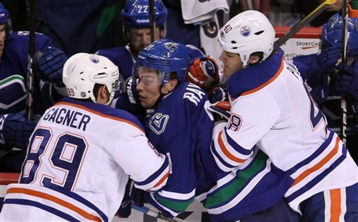 Vancouver Canucks can't hold a 3-0 lead against the Oilers