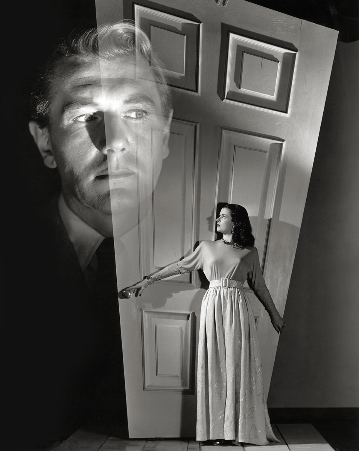 Photo from the book "Into the Dark: The Hidden World of Film Noir, 1941-1950." Michael Redgrave and Joan Bennett in Fritz Lang's "The Secret Beyond the Door" (1948). (Into the Dark / Running Press-TCM)