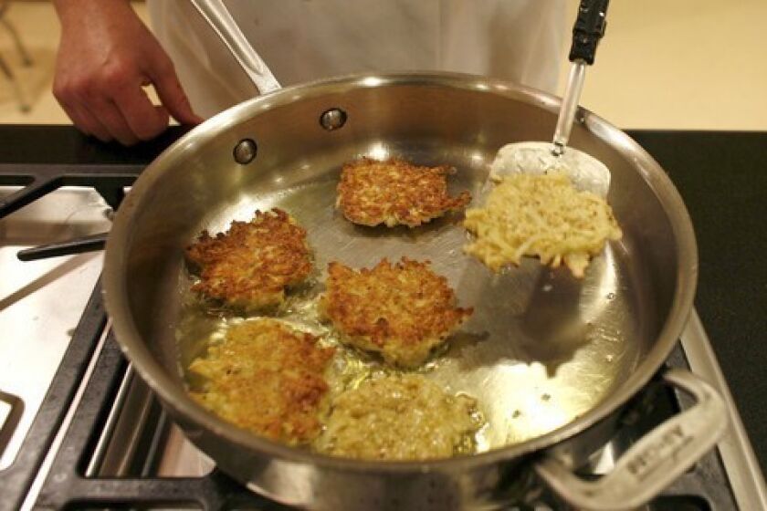 The traditional latke is always the star of the Hanukkah table.