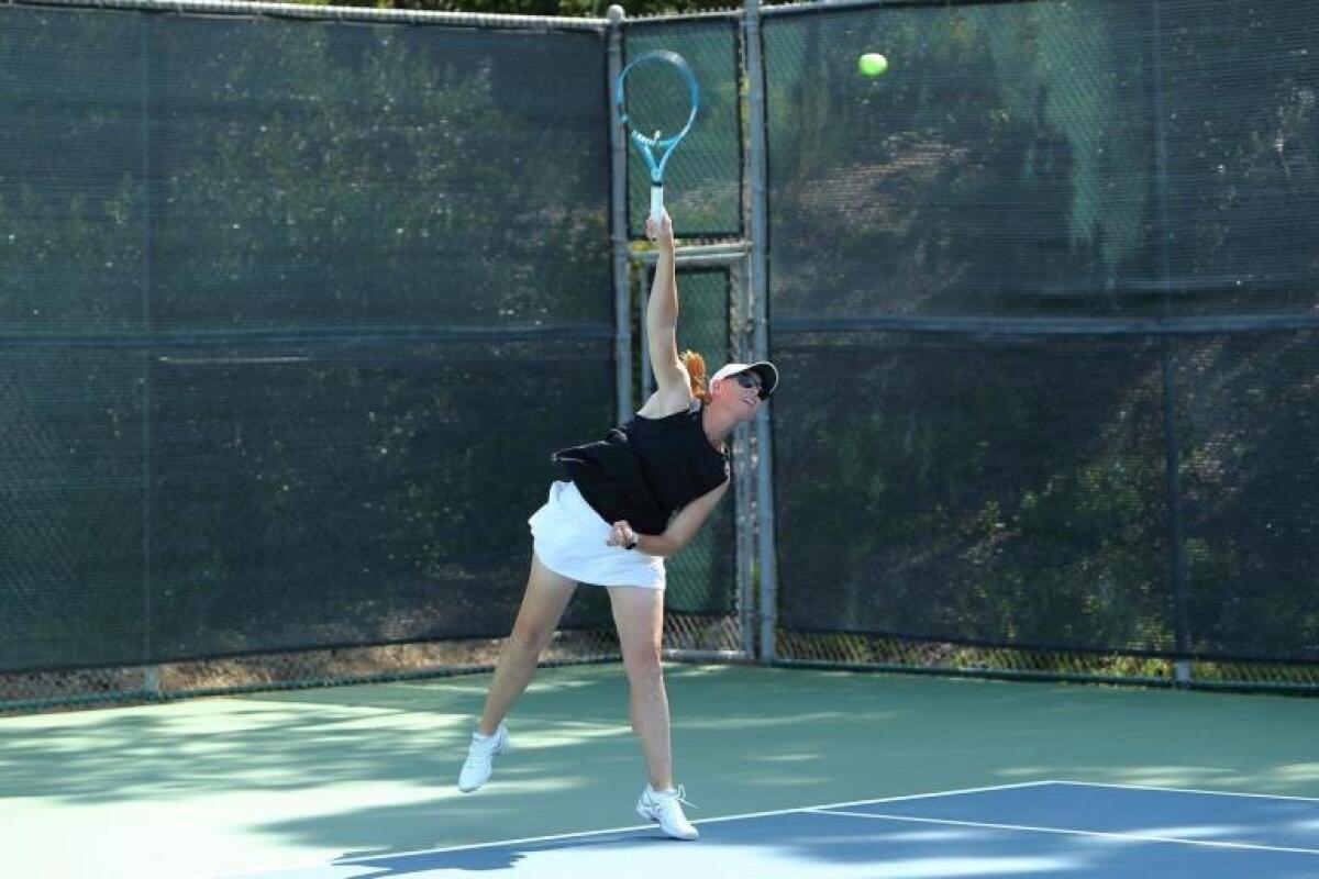 Allie DeNike plays in the 2019 RSF Tennis Club Pro Am.