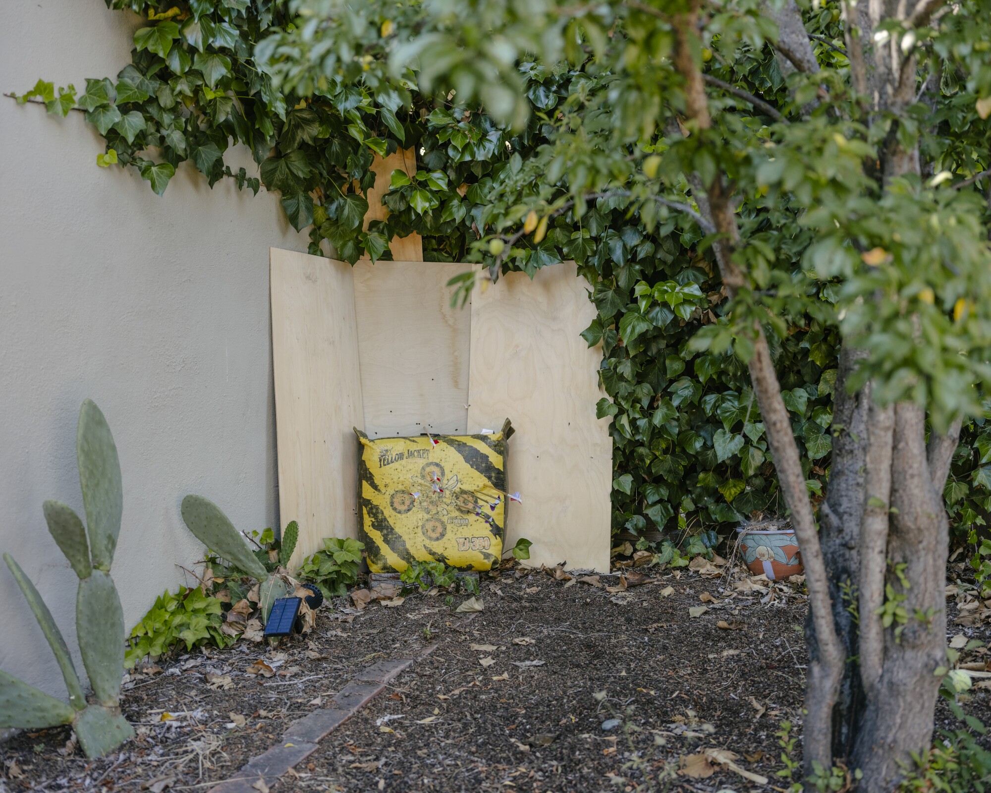 An archery target bag.