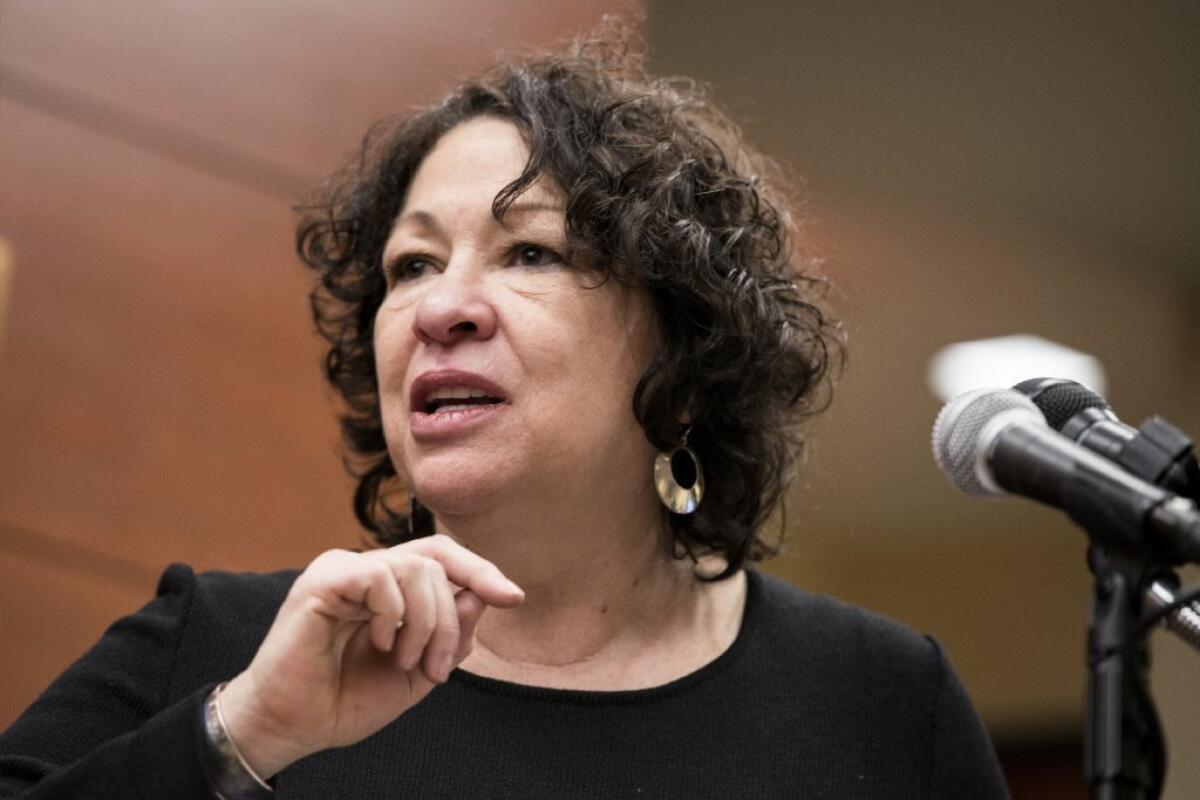 Justice Sonia Sotomayor wrote a dissent from the court's order in a contraceptive case.