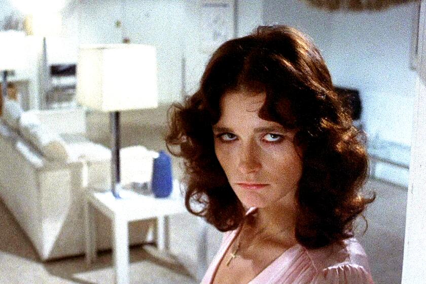 Margot Kidder in a scene from director Brian De Palma's "Sisters" in 1972.