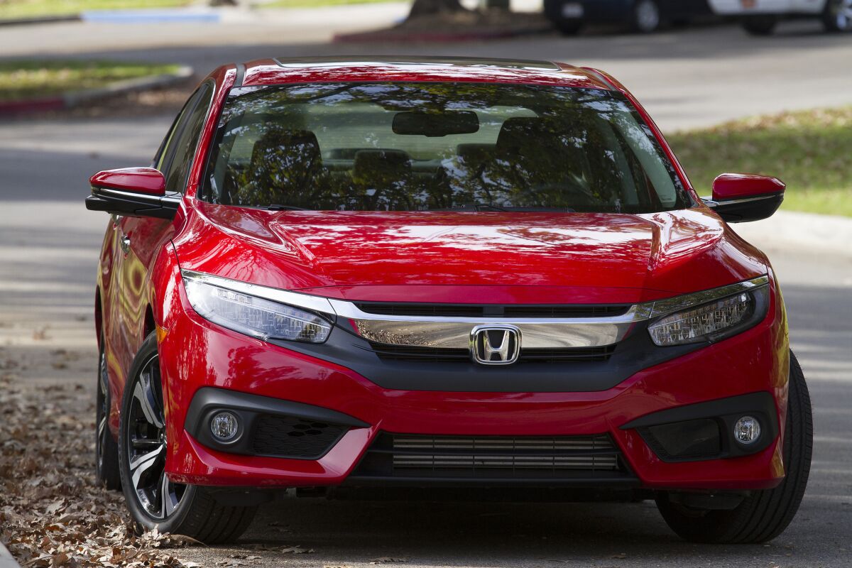 Sales of Honda's new Civic rose nearly 25% in April.