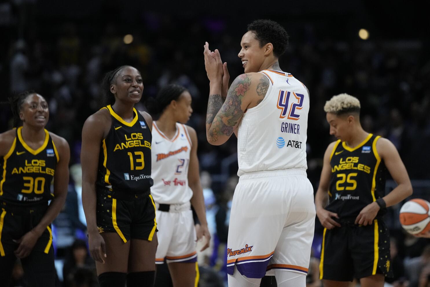 L.A. Sparks Share Brittney Griner Tribute Before Her First Game Back